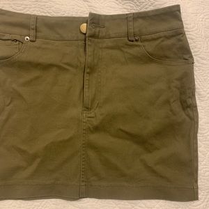 Forever 21 army green skirt